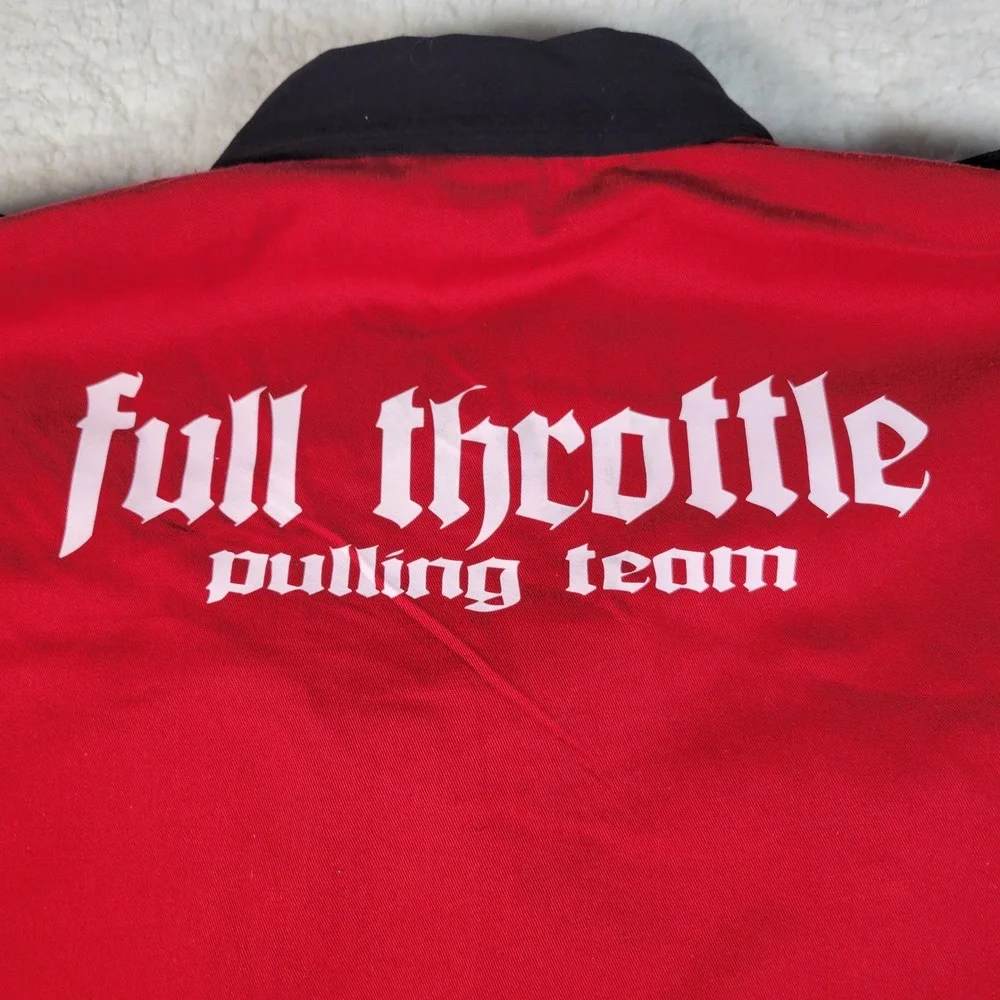 Speed Zone Race Gear Full Throttle Pulling Team Shirt Mens 2XL Red Black Racing - Picture 8 of 10